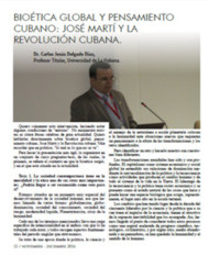 Bioética global y pensamiento cubano: José Martí y la revolución cubana.